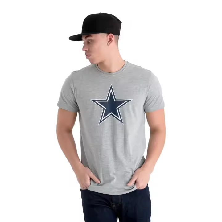 Camiseta New Era Gris Dallas Cowboys Team Logo Tee - 1