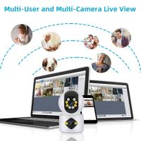 Cámara de vigilancia de seguridad interior para el hogar, Monitor de mascotas para bebés, seguimiento automático, domo inalámbrico, PTZ, IP, P2P, ICsee, 4MP, 2K, WIFI - details 12