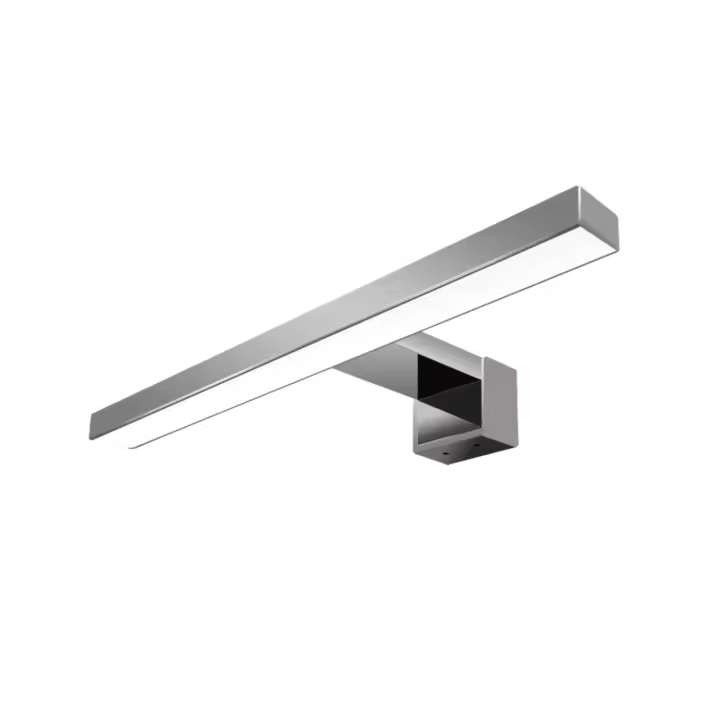 UBUD Lámpara Led de Baño - Aplique Led para Espejo o Pared - IP44 Protección - Luz Blanca 6000K - Cromado (30CM) - 1