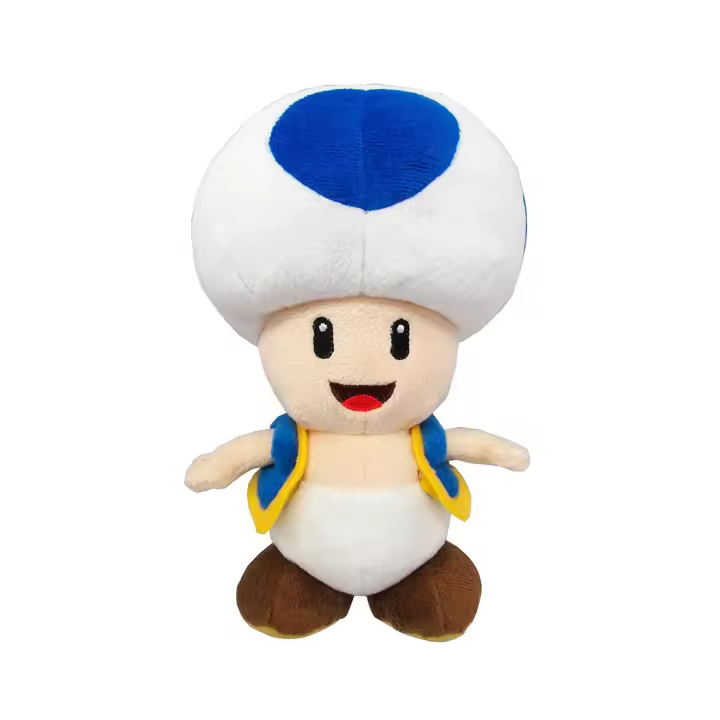 Peluche 20 Cm Toad Azul Super Mario - 1