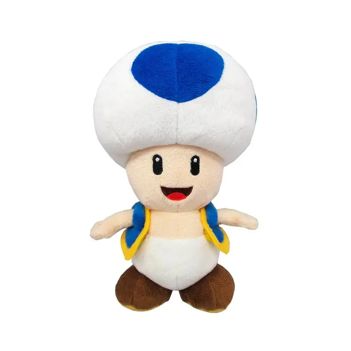 Peluche 20 Cm Toad Azul Super Mario - 1