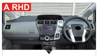 Cubierta De Tablero Para Toyota Prius V plus Alpha Híbrido 2012-2019 Sombrilla De Sol Accesorios De Coche Material Poliéster / Flanel - details 5