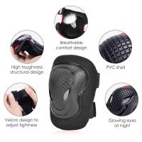 Juego De Protecciones Para Codos Rodillas Y Muñecas Para Hombres Y Mujeres En Bicicleta Patinaje Skate Air Mesh + PE Shell+EVA - details 8