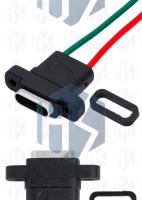 EGBO Tipo C2P Base Sellada Impermeable Femenina Con Injerencia De Cable Pegamento De Injerencia De Cable Portátil 2p Para Computadora - details 6