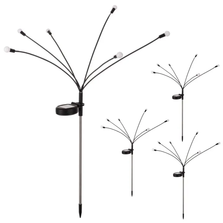 Set de 4 lámparas solares LED modelo Luciérnaga para exterior LOLAhome - 1