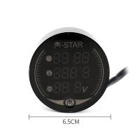 Medidor De Voltaje Y Temperatura Para Motocicleta Y ATV Con Reloj Y Cronómetro Digital LED 4 En 1 Tester De Voltaje Y Temperatura - details 4
