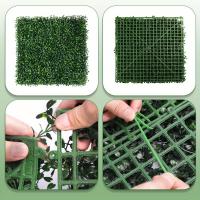 Pared De Plantas Artificiales 40x60cm Falso Césped Y Maleza Mat De Hierba Verde Falsa Panel De Valla Para Decoración De Hogar Y Jardín - details 5