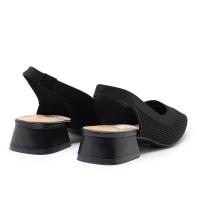 D'ANGELA DXF28113NEGR Zapatos casual mujer 35635 25V SALON DESTALONADO TEXTIL NEGRO - details 1