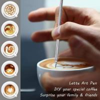 Jarra de Maple inoxidable, 350 ml de Creme de café de mano, para espuma de leche, Jarra with Brand de Medicina y Bolígrafo Latte Art, Perfectas para Barista, Capuchin - details 4