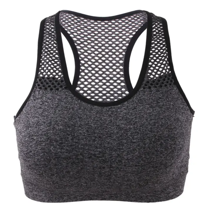 Sudadera Deportiva Para Mujer Transpirable Con Malla Salpicada Sin Costuras Para Gimnasio Yoga Running Chaleco Deportivo Shockproof Top Corto - 1