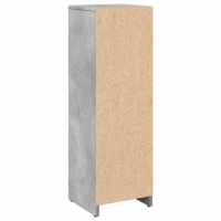 vidaXL Armario de baño madera contrachapada gris 30x30x95 cm - details 3