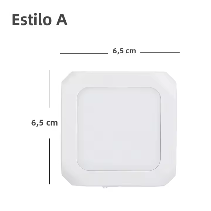 Lámpara Nocturna LED Con Sensor De Movimiento Luz Sin Cable Para Dormitorio Pasillo Iluminación Ajustable EU UK AU Enchufe - 1