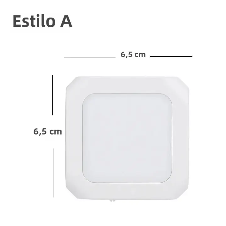 Lámpara Nocturna LED Con Sensor De Movimiento Luz Sin Cable Para Dormitorio Pasillo Iluminación Ajustable EU UK AU Enchufe - 1