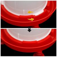 Albóndiga Automática Para Ponedero 1.5kg/3L Bebedero Automático Para Pollo Ponedero De Agua Para Ponederos Coop De Pollo Alimentador De Ponedero - details 7