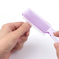 2pcs Cepillo De Uñas Para Limpieza Y Eliminación De Polvo Y Pówer Para Uñas De Acrílico Y UV Accesorios De Manicura Y Cuidado De Uñas - details 1