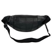 Genuine leather waist bag Black - details 2