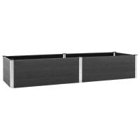 vidaXL Arriate de jardín WPC gris  Dimensiones 200 x 50 x 54 cm,  200 x 50 x 91 cm,  200 x 100 x 54 cm y mas - details 2