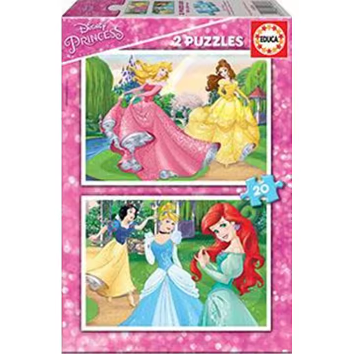 Puzzle de Princesas Disney 2X20 (Educa 16846) - 1