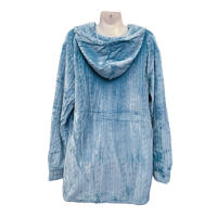 pijama de mujer de 3 piezas - camiseta y pantalon manga larga de algodon - bata estilo corto de coralina con cinturón y bolsillos,  grueso y cálido, suave y cómodo para dormir, ropa de hogar - Adecuado para otoño e invierno - 12617 - details 2