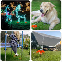 Juego De 16 Palos De Tenda De 8 Pulgadas Anclajes De Tierra Para Camping Al Aire Libre Resistentes Y Duraderos - details 6