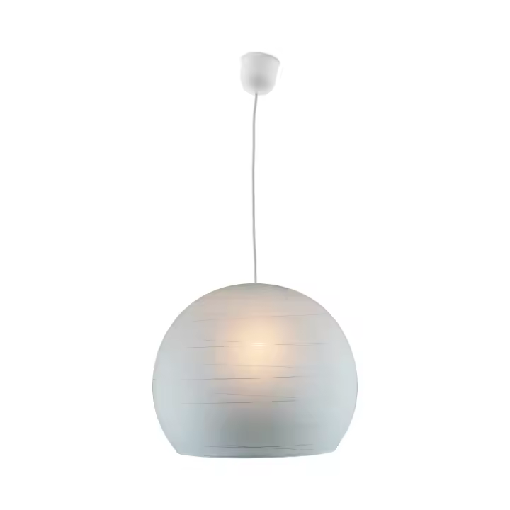 Lámpara de techo  XTRELAMP BOULE Vidrio Ácido E27 30 Cm - 1