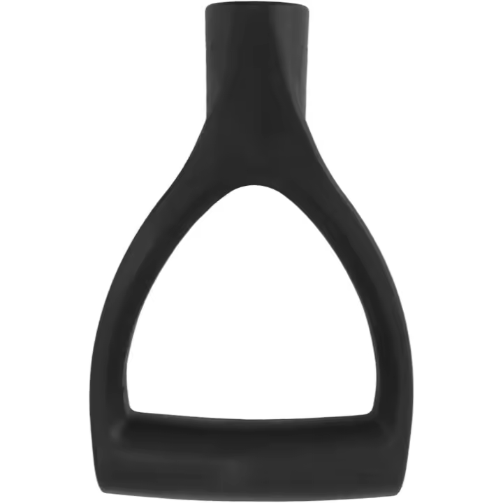 Mango de Pala con empuñadura en forma de D, diámetro interior de 32mm, PVC, para Pala de Nieve, mango de repuesto (Negro) - 1