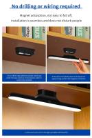 Lámpara De Espejo LED Recargable Magnética Con Luz Dimmer Protección Ocular Para Lectura Maquillaje Selfie Armario Baño - details 12