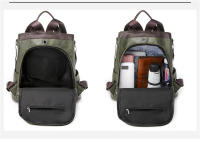 Mochila De Cuero Vintage Para Mujer 3 En 1 Antirrobo Capaz Para Niñas Adolescentes Bolsa Escolar De Viaje Mochila Feminina - details 34