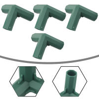 Conectores De Marco De Invernadero Plástico Verde 4Pcs 16mm Para Juntas De Paredes De Jardín Exterior Arco Iris DIY 3 Vías Adaptador De Estructura De Jardín - details 8