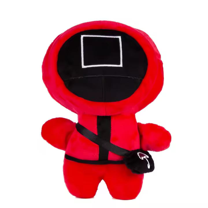 DAM. Peluche felpa premium 23 cms. Squid Vigilante Cuadrado. 14x8x23cm. - 1
