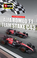 Modelo De Carrera F1 Alfa Romeo 1:43 Burago Adorno Para Niños Juguete Colección Metal Sin Batería Regalo De Navidad Bottas 77# - details 0