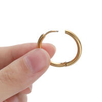 10pcs Aretes Pequeños De Acero Inoxidable Para Punción De Oreja Y Cartílago 8-18mm Mujer Colgante Circular Redondo Para Creación De Joyería DIY - details 9