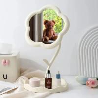 Espejo De Maquillaje Para Mesa Decoración De Hogar Roto Giratorio Desmontable Con Partes De Almacenamiento Espejo De Vestir Para Dormitorio - details 9
