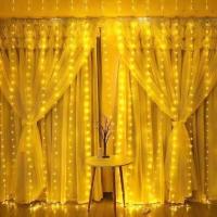 Luz De Encaje LED Para Cortina 6M 8 Modos Decoración De Año Nuevo Fiesta Navidad Boda Y Hogar Guirnalda De Farolillos Navideños - details 4