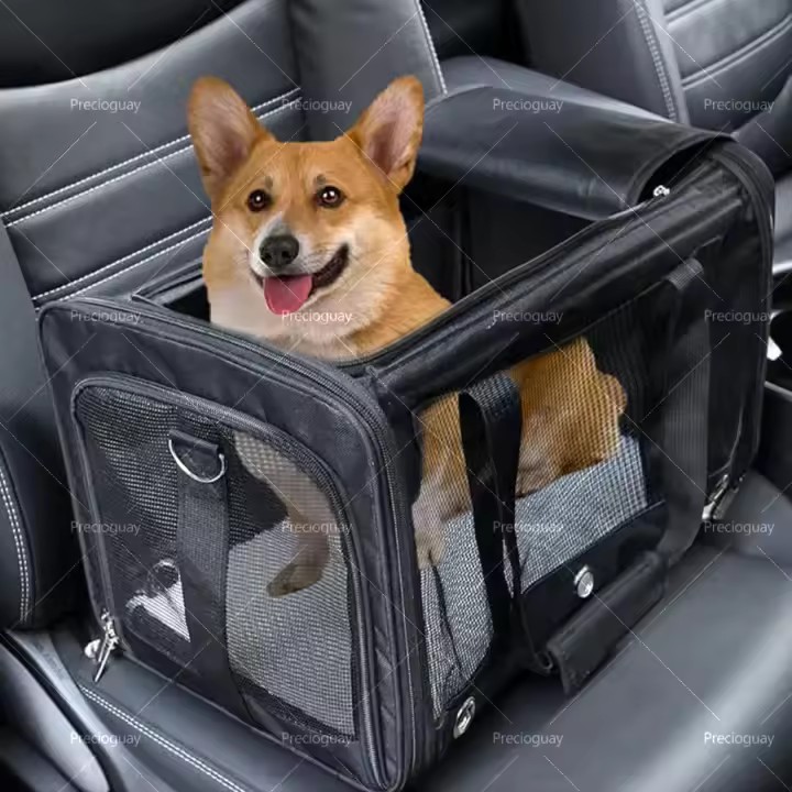 Bolsa para mascotas súper grande, nueva y transpirable al aire libre, estuche portátil para mascotas, gato, perro Bolsa plegable - 1