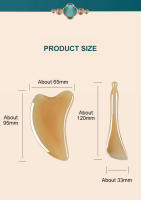 Masajeador De Cara Natural OX Horn Gua Sha Para Piel Cuidado Facial Masaje Resina Herramienta De Scraping Beauty Health Care - details 1