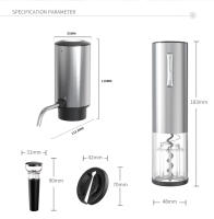 Decantador Eléctrico Inteligente (USB Carga Rápida) | Kit 3 en 1: Descorchar, Decantar y Servir Vino | Funcionamiento One-Touch · Caja Regalo Elegante · Ideal para Hogar y Bares - details 1