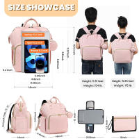 Nueva mochila para mamá de gran capacidad, moderna, sencilla y versátil, portátil para exteriores, para madres y bebés. - details 1