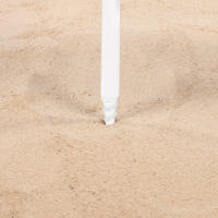 Aktive - Sombrilla de playa marinera, 210 cm, mesa central con posavasos y bolsillo, protección UV50, mástil acero inclinable y regulable en altura, tejido poliéster Oxford, 8 varillas fibra de vidrio, sombrilla playa grande, sombrillas de playa - details 4