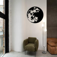 Pegatina De Pared Creativa De Luna Vinilo Arte Para Decoración De Hogar Apto Para Habitaciones De Niños Adhesivo Removible Impermeable Decoración Para Pared Sala De Estar Dormitorio - details 3