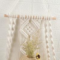 Tapiz de macramé, tapicería Bohemia Tejida, Tapiz de macramé único para decoración de Bodas en el hogar - details 1