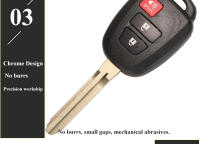 Llave De Control Remoto Para Coche Toyota RAV4 Highlander Sequoia Tundra Tacoma Fob 3 4 Botones 314MHz /315mhz Con Chip H - details 6
