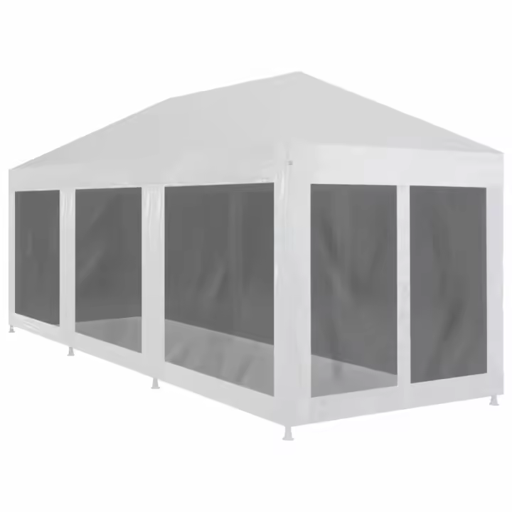 vidaXL Carpa de celebraciones con 8 paredes de malla 9x3 m - 1