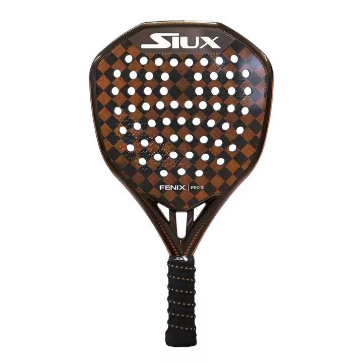 Pala de padel Siux Fenix Pro 5 - Potencia absoluta para un juego ofensivo. La pala de potencia por excelencia de la marca. La nueva pala de Leo Augsburger - 1