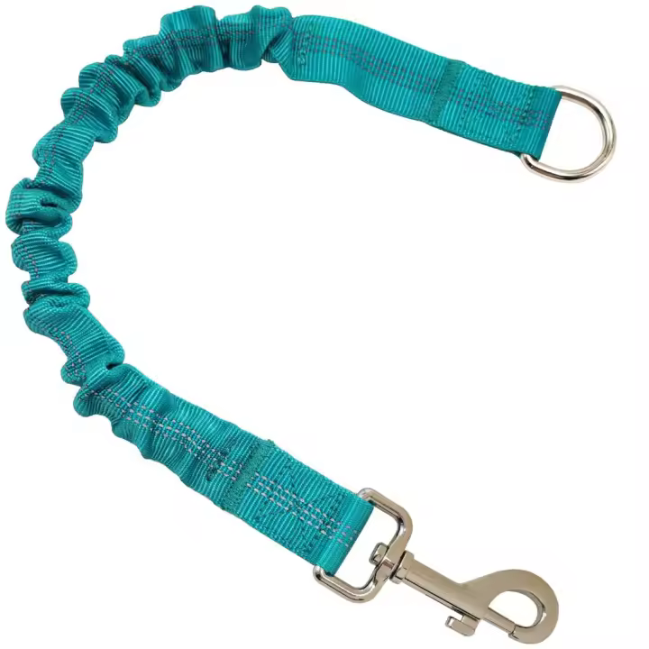 Correa De Perro Absorbedora De Choque Para Medianos Tamaños Juguete Elástico Indestructible Extensión De Cuerda Para Caminar Correa De Entrenamiento Negra - 1