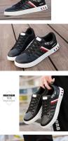 Zapatillas De Hombre Casual Ligero De Cuero PU Transpirable Tenis Deportivos Blancas Zapatos Flats Zapatillas Hombre - details 3