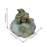 Estatua De Tortuga Madre Y Hijo En Resina Para Jardín Decoración Creativa Para Pila De Peces Y Roca Regalo De Acción De Gracias - details 0