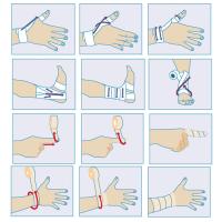 Vendaje Cohesiva,12 Rollos Vendas Elásticas Protectoras de Piel Vendaje Autoadhesivo Tape Proteger los Dedos de Tobillo y Muñeca - details 2