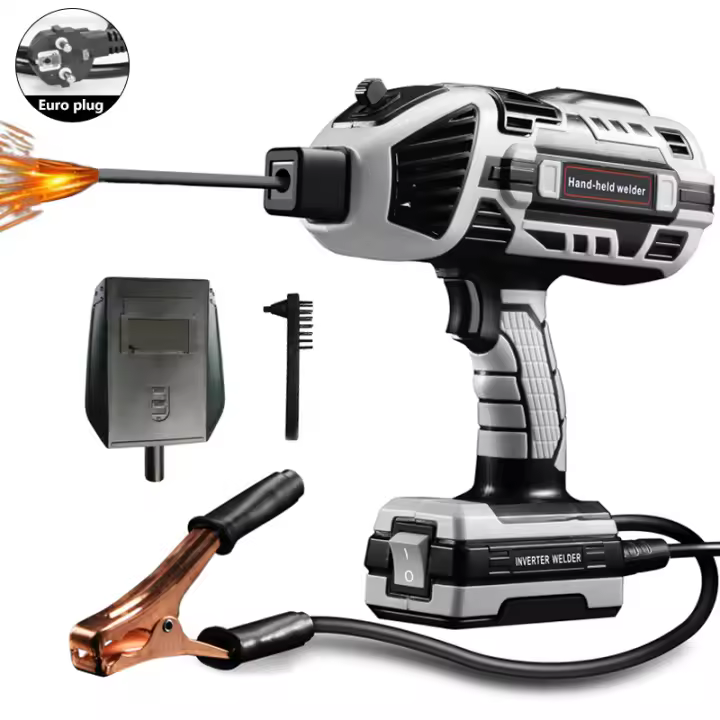 Soldador de arco inversor de mano, máquina de soldadura eléctrica automática portátil, 4600W, 220V, 110V, cepillo de acero para máscara, soldadura DIY para el hogar - 1