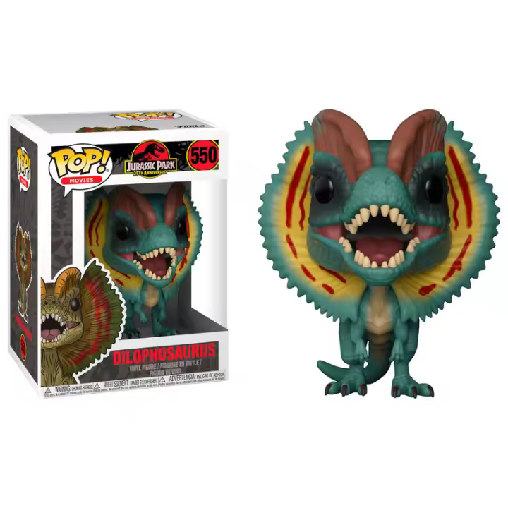 Figura Pop! Jurassic Park Dilophosaurus 5 + 1 Chase 6 Unds-Figura de Vinilo Coleccionable - Idea de Regalo- Mercancia Oficial - Juguetes para Niños y Adultos - Movies Fans - Muñeco para Coleccionistas y Exposición - 1